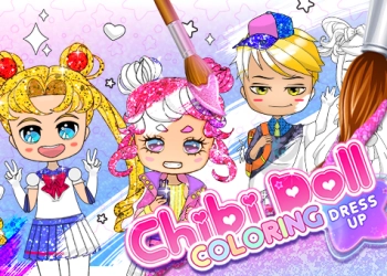 Chibi Doll Coloring & Dress Up